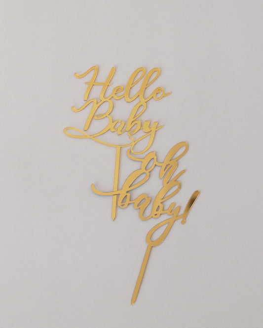 Acrylic Baby Shower Toppers (assorted)