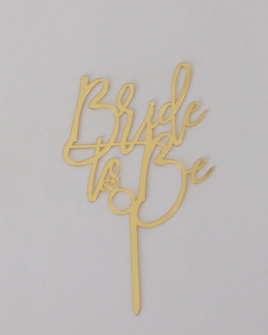 Acrylic Bride To Be Topper (script)