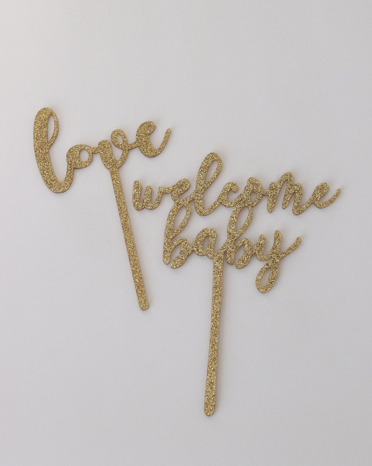 Acrylic Baby Shower Toppers (assorted)